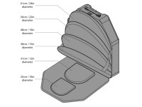 Gruvgear VCYM-24-BLK CYMBAL BAG Gruvgear VCYM-24-BLK CYMBAL BAG